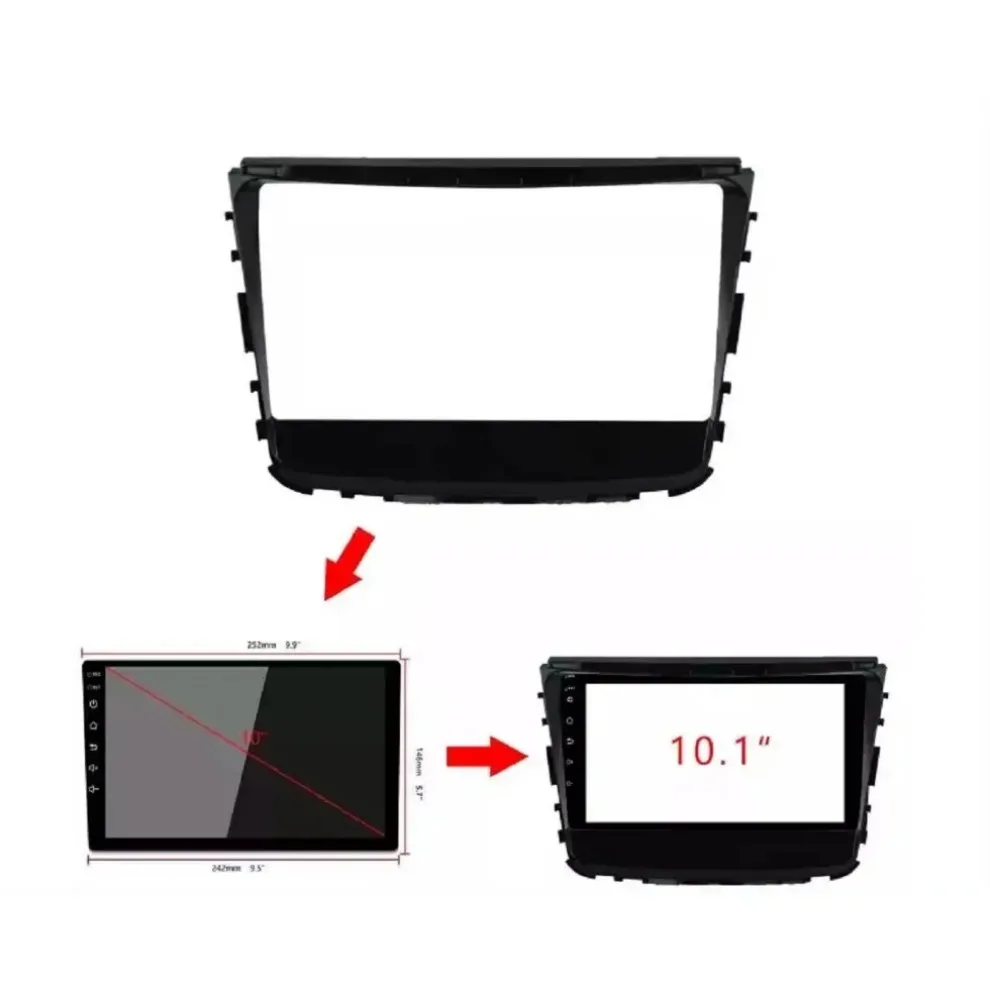 Car Radio frame 10Inch Android Gps Navigation Universal Dvd Player Multimedia Player For 2018 Ssang Yong Rexton