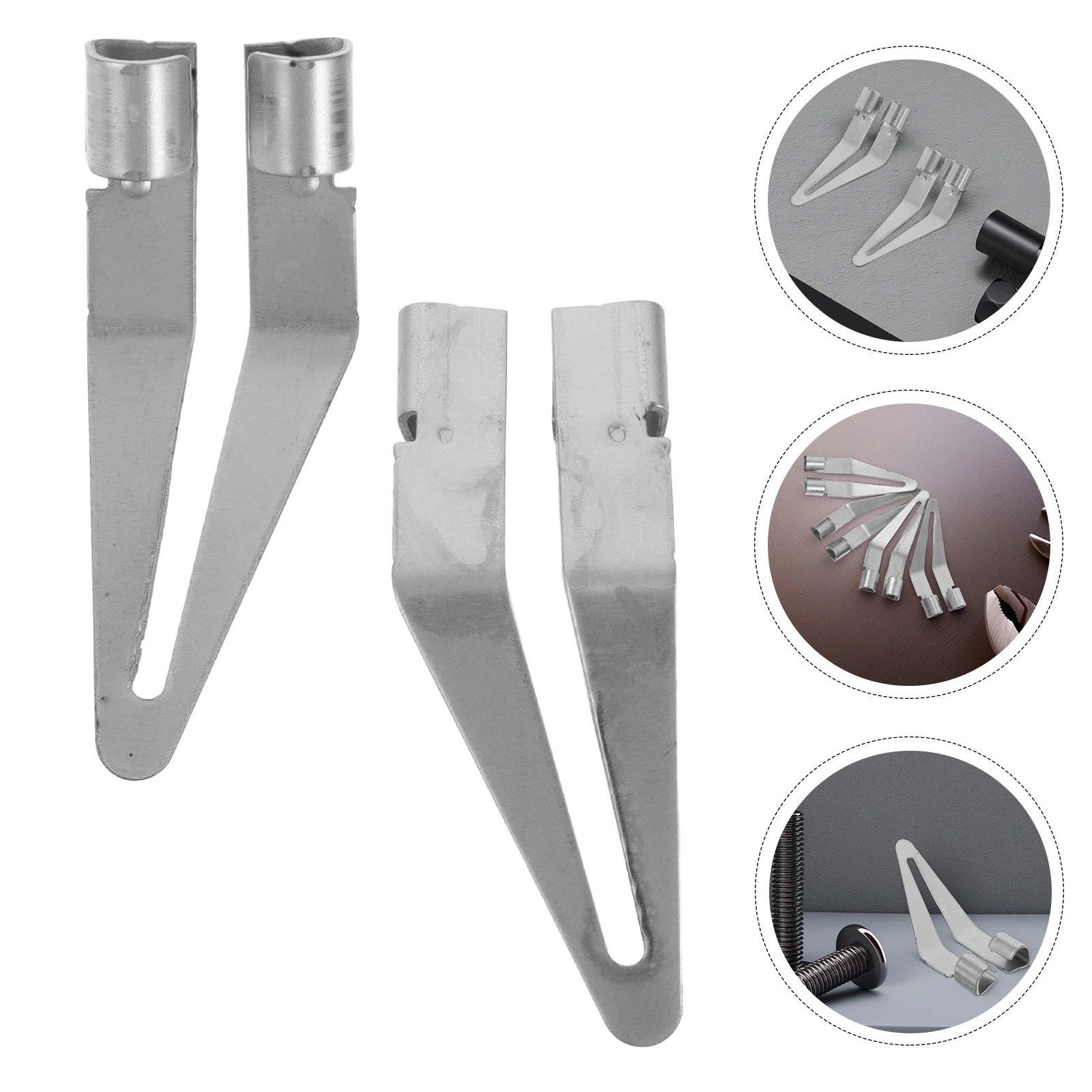 

4 Pcs Smooth Head Welding Gun Accessories Cable Wire Clips Cars Bumper Repair Stainless Steel Body Kit