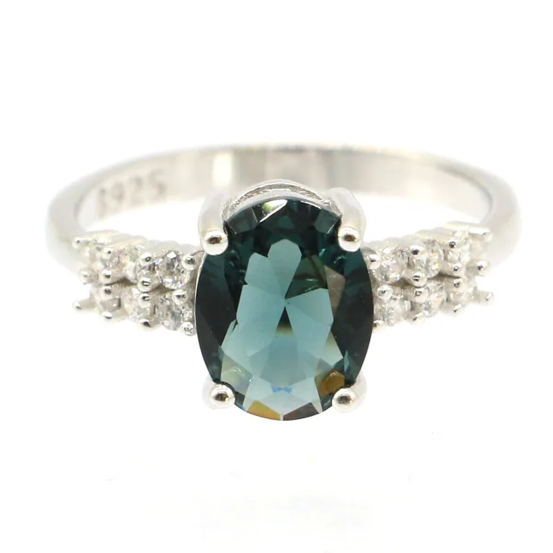 

Buy 5 Get 1 Free 17x9mm Jazaz 2.9g London Blue Topaz White Bright Zircon For Females Daily Wear 925 Solid Sterling Silver Rings