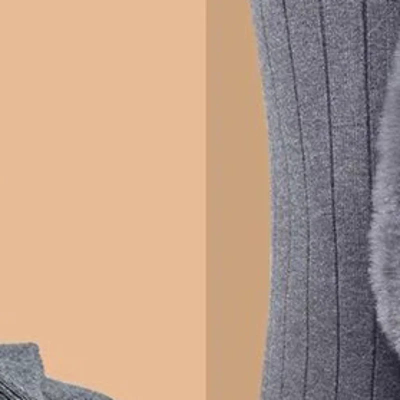 1 زوج الأرنب الفراء الكشمير منصات الركبة الشتاء كبار السن الباردة الساق التهاب المفاصل نيباد الحرارية الدفء سميكة الركبة حامي