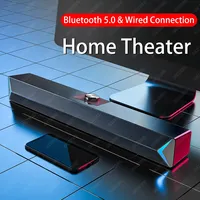 2024 TV sound bar aux USB Wired and Wireless  Home Theater Soundbar Bluetooth Speaker Bass Surround Sound Box Subwoofer Stereo