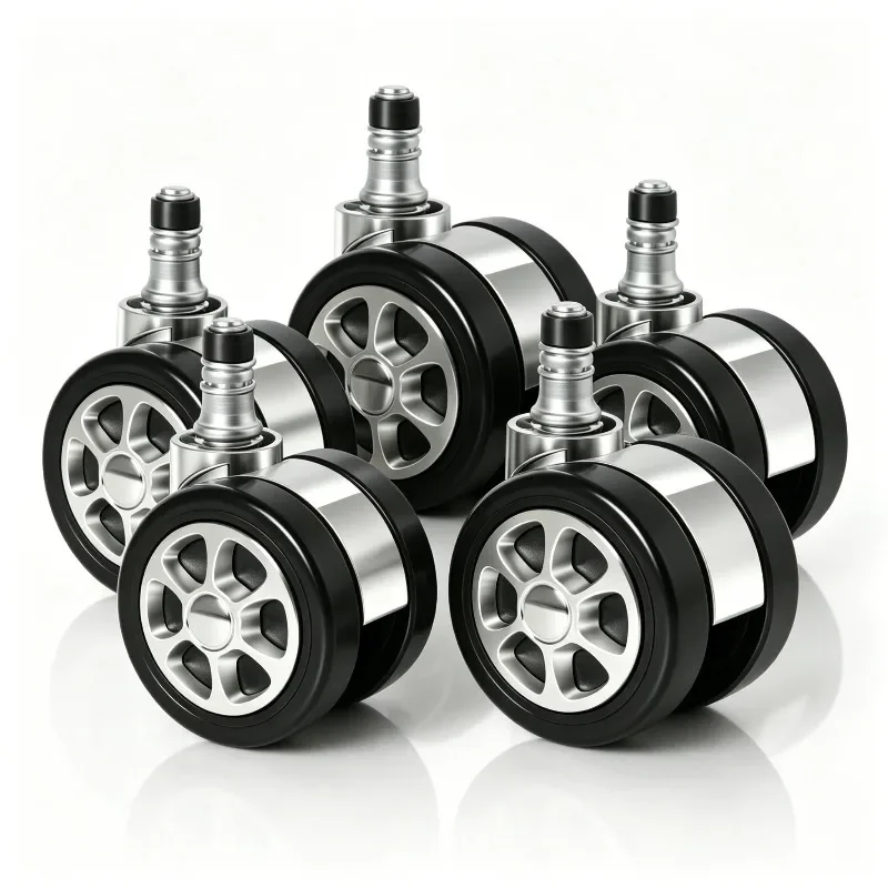 5 Pcs 2.5'' Circlip 11mm Office Chair Universal Wheel Furniture Caster E-sports Pulley Computer