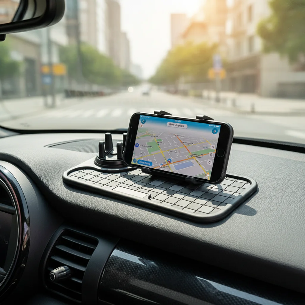 

Silicone Car Phone Holder Anti Slip Pad Thickened Heat Resistant Suitable For Dashboard