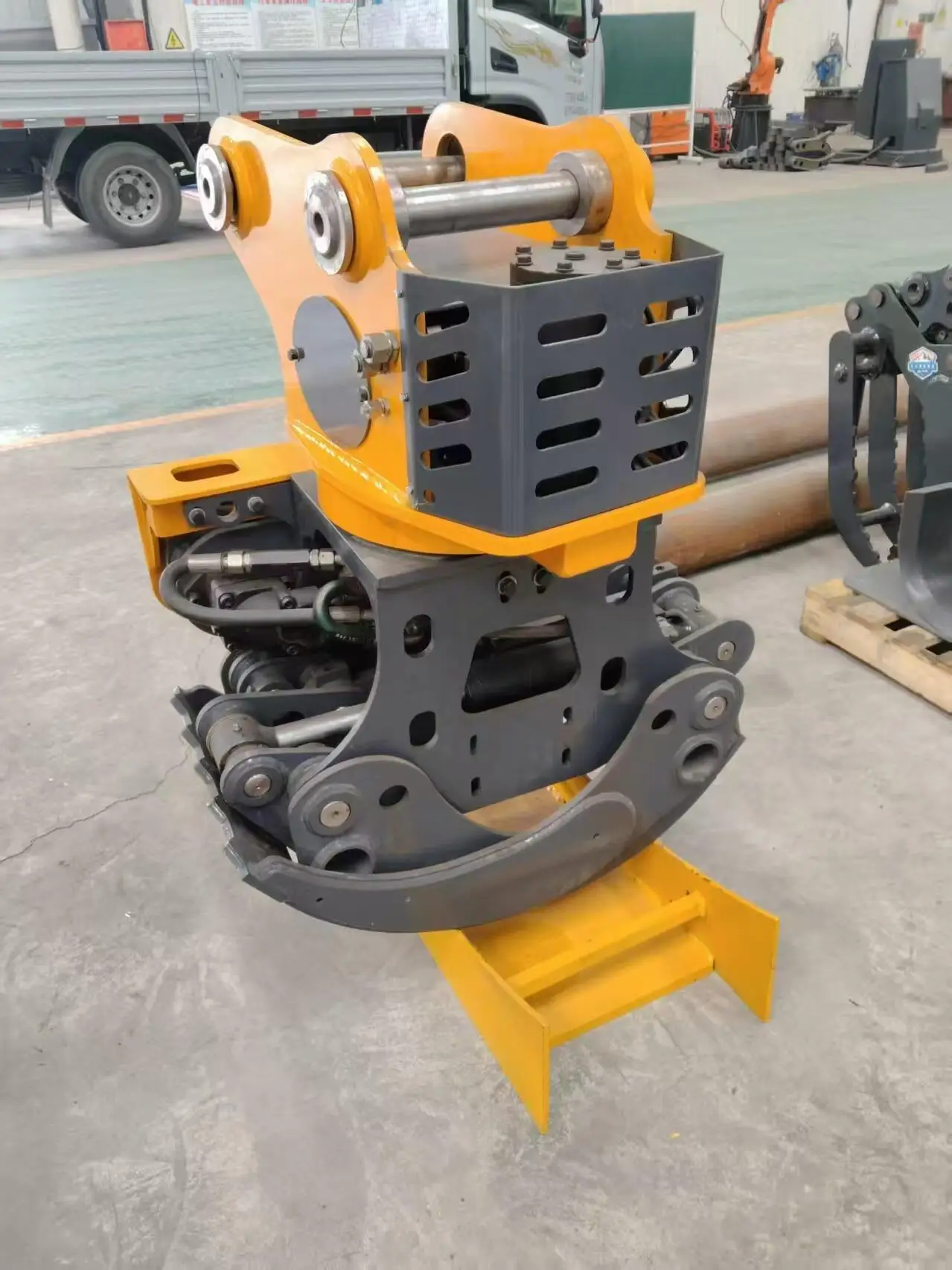RIBETTER Hydraulic Excavator Multifunctional Tree Cutter Grapple Saw 2-in-1 360 Rotation for 5-18T Excavators 1 Year Warranty
