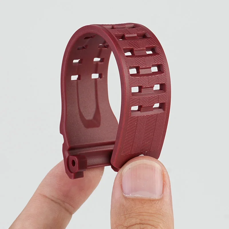 Resin watch strap for Casio GSHOCK, the third generation of the Big Mud King GWG-B1000 dedicated notch steel ring wristband