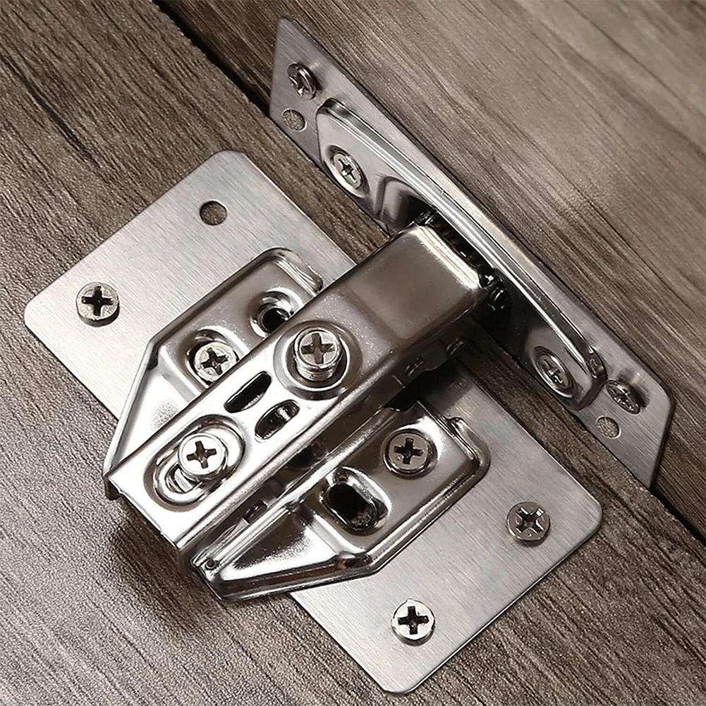 1/2/4/10pcs Stainless Steel Hinge Repair Plate For Cabinet Furniture Hinges Mounting Tool Kitchen Cupboard Door Fixing Plate