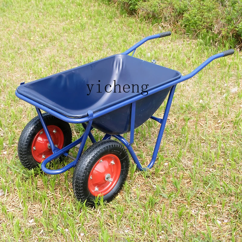 ZF hand push unicycle garden construction site bucket two-wheeled construction handling