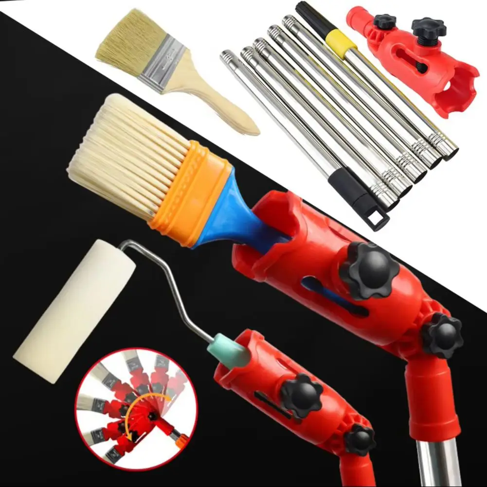 

1,7 м многоугольный валик, удлинитель кисти для рисования, ручной инструмент для рисования, комплексный набор удлинителей, универсальный кронштейн для дома