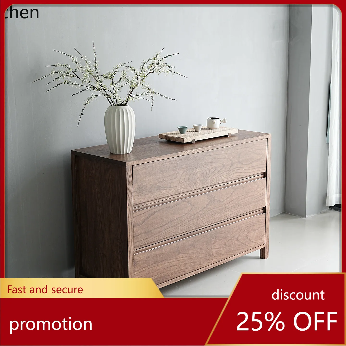 

Комод из массива дерева ZML для гостиной, прихожей, спальни, тумба для хранения