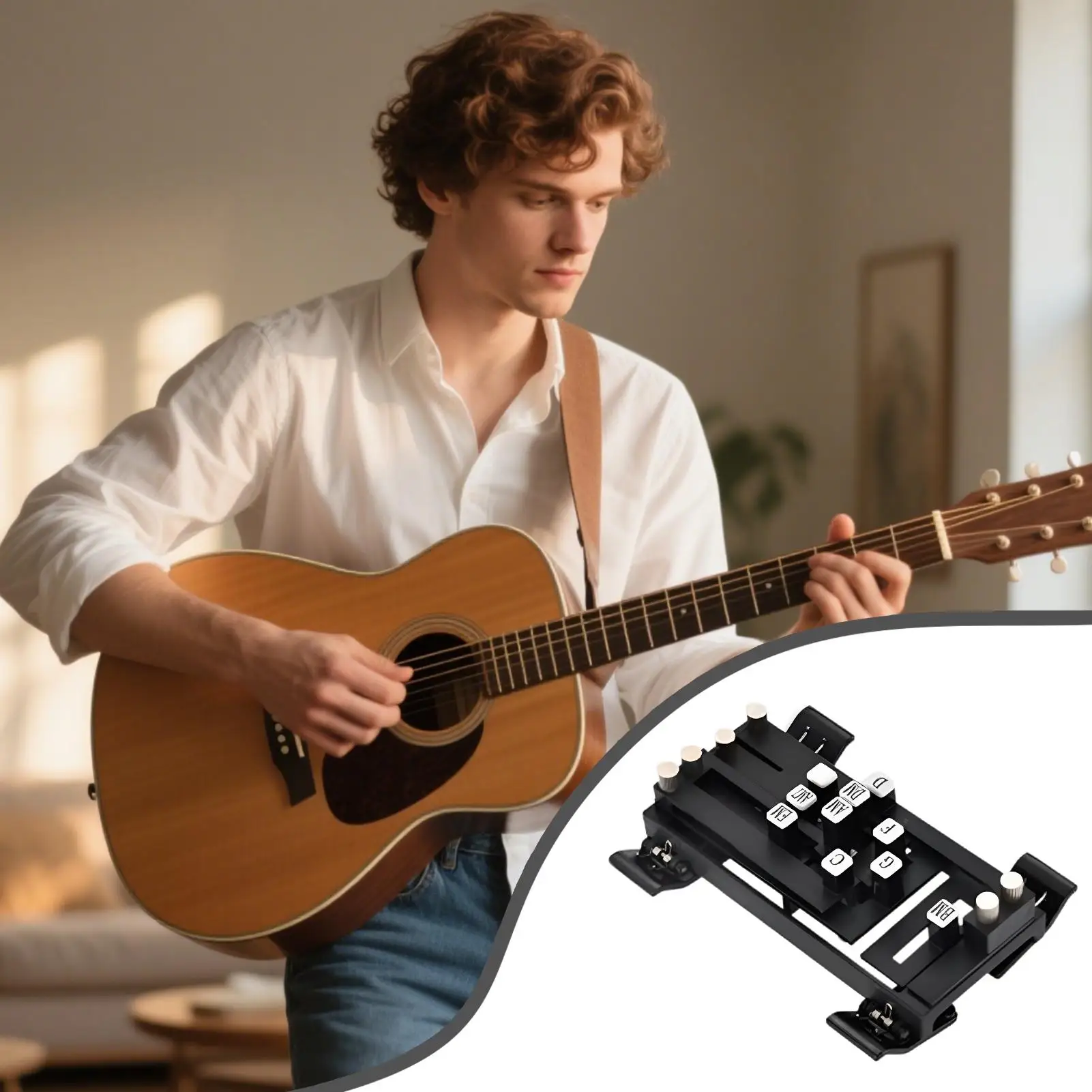 Guitar Chord Helper Guitar Learning Tools Portable Learning System Tool Guide Instrument Lessons For Adults Beginners Music