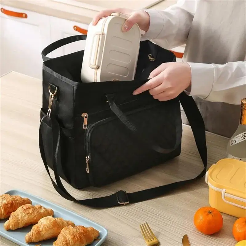 2024 Insulated Lunch Bag Large Bags For Women Men Reusable With Adjustable Shoulder Strap Mummy Travel Storage