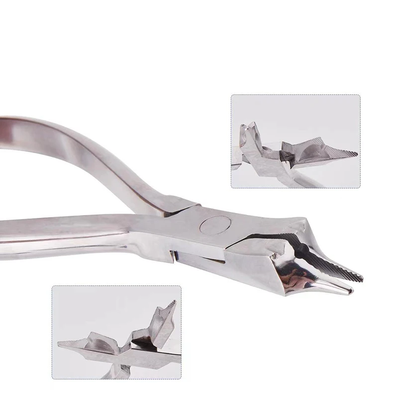 Dentist Three Jaws Plier Bending Clasp Making Split Springs Cutting Steel Wire Medical Technical Forcep Orthodontic Dental Tool