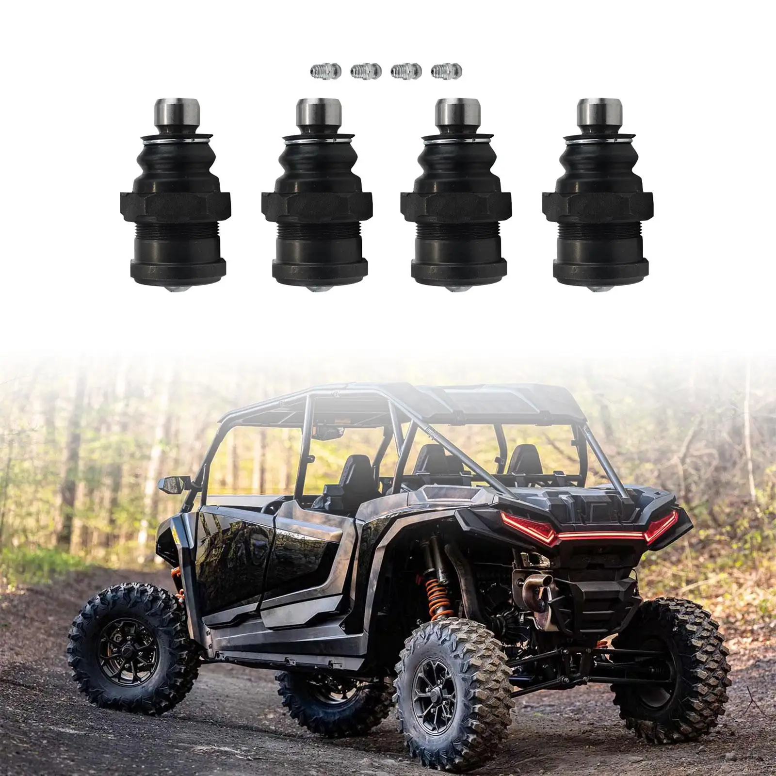 4Pcs Death Grip Ball Joints Spare Assembly for RZR XP 4 Turbine S : 2018+