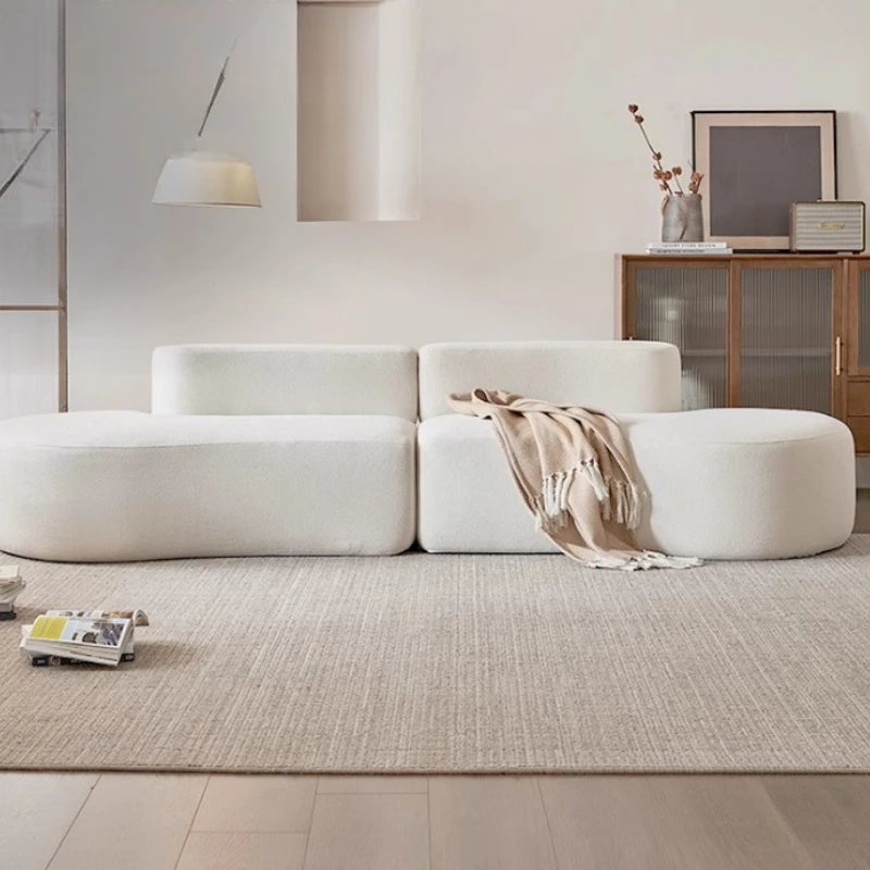 

Cloud Fabric European Sofa Velvet Designer Modern Double Living Room Couch Compressed Salon 2025 Sofa Wohnzimmer Furniture