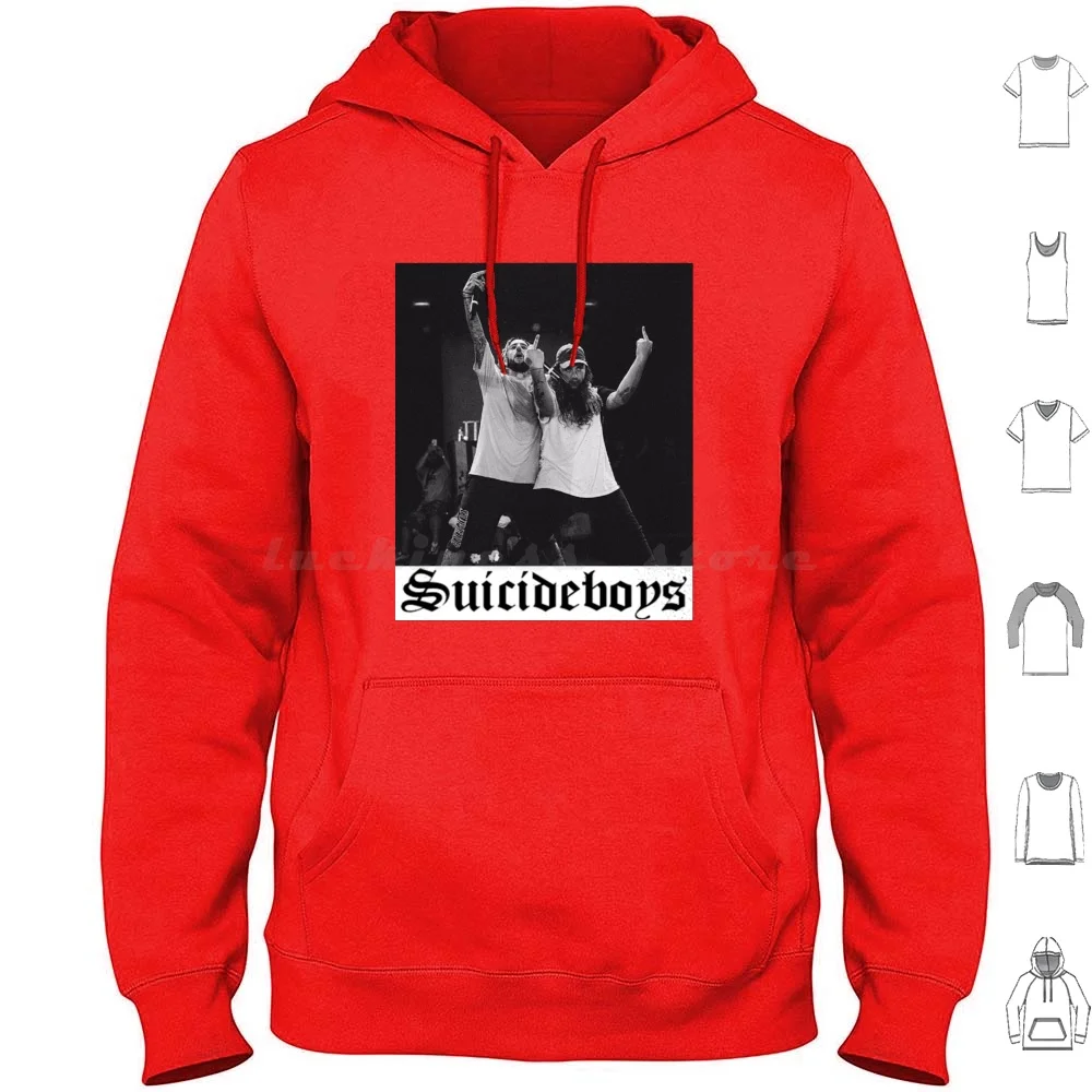 $$ Hoodies Long Sleeve Suicid Boys Uicideboy Music Rap Underground Scrim Ruby