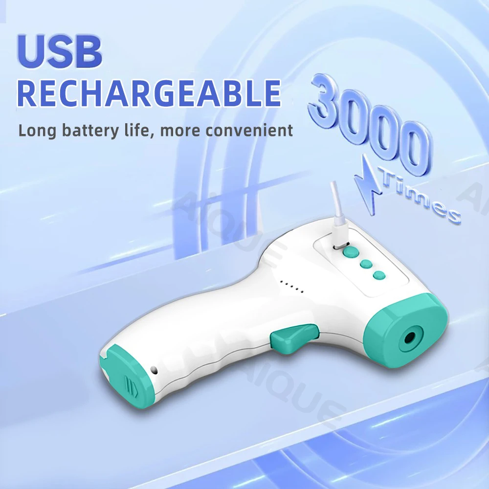AiQUE Rechargeable Thermometer Backlit Non-Contact Infrared 1s Medical Forehead LCD Baby Adult Household Fever Detector