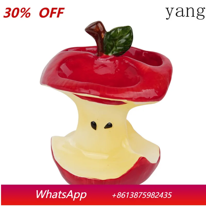 CX high value apple core toothbrush holder ceramic toothbrush base drain