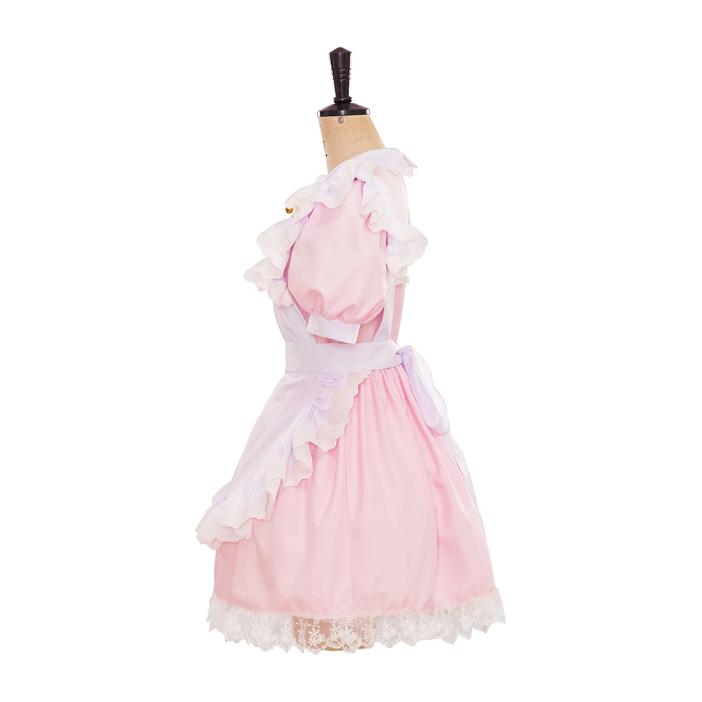 ผู้หญิงสีชมพู Lolita COSPLAY เครื่องแต่งกายผู้หญิงชุดเจ้าหญิงฮาโลวีนญี่ปุ่นชุด
