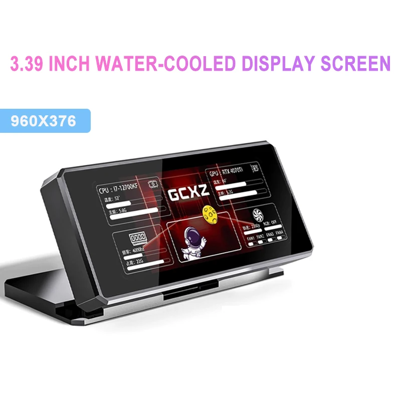 

3.39 Inch Desktop Secondary Screen Computer Case IPS Monitoring USB Link AIDA64 CPU GPU RAM Monitor