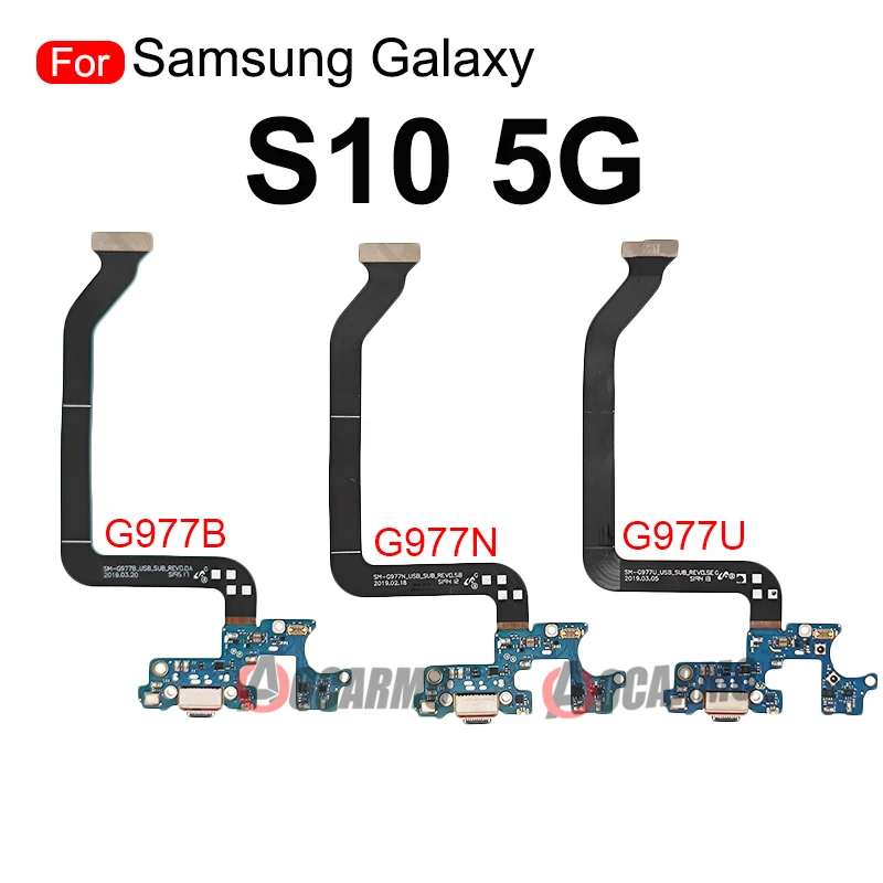 For Samsung Galaxy S9 G9600 S10 5G sm- G977N G977B G977U USB Charging Port Charger Dock Connector Flex Cable Replacement Parts