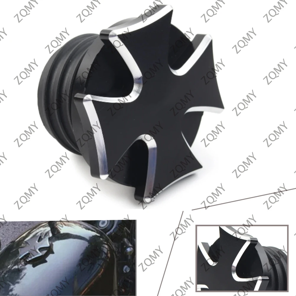 

Motorcycle Fuel Gas Tank Oil Cap Cover For Harley Touring Dyna Softail Road King Fatboy