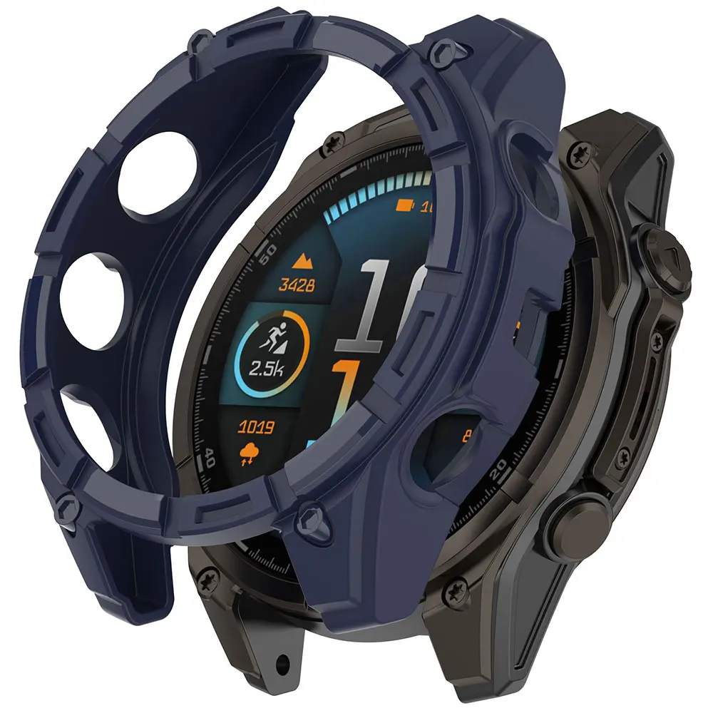 Garmin Fenix8 Solar 51MM 47MM 밴드 스마트 시계 교체 쉘 Garmin Fenix ​​8 Solar 보호 케이스 용 실리콘 시계 커버