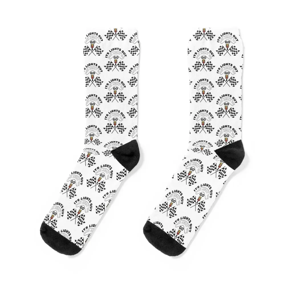 its lights out and away we go Socks Christmas funny gifts Men's Socks Women's