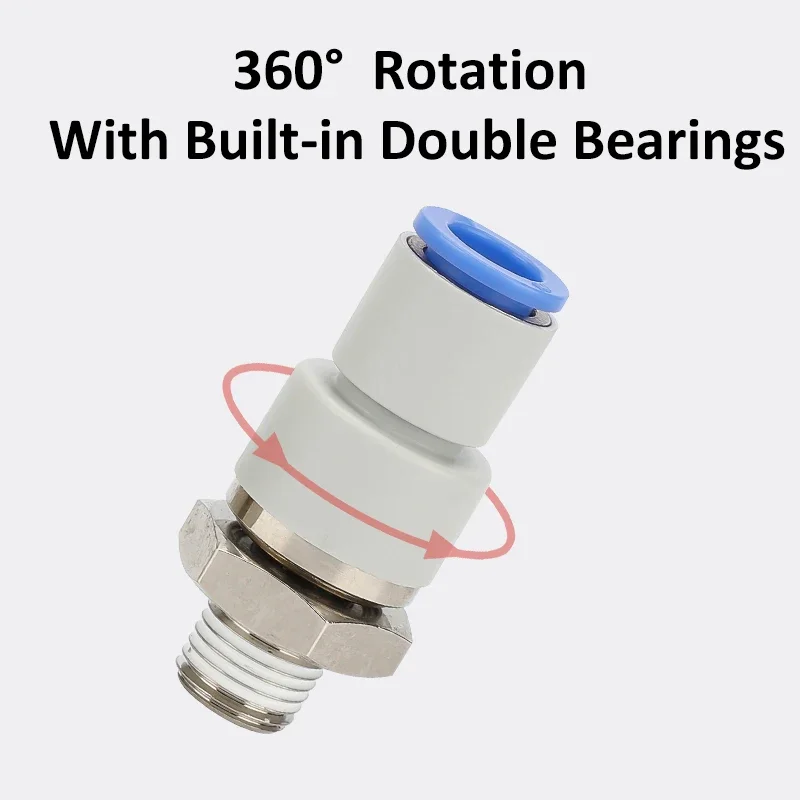 Gwint pneumatyczny typu MSC Szybkie złącze obrotowe NRC KSH NRL KSL Nagrzewnica Szybkozłącze Prosta złączka rurowa 4 mm 6 mm 8 mm