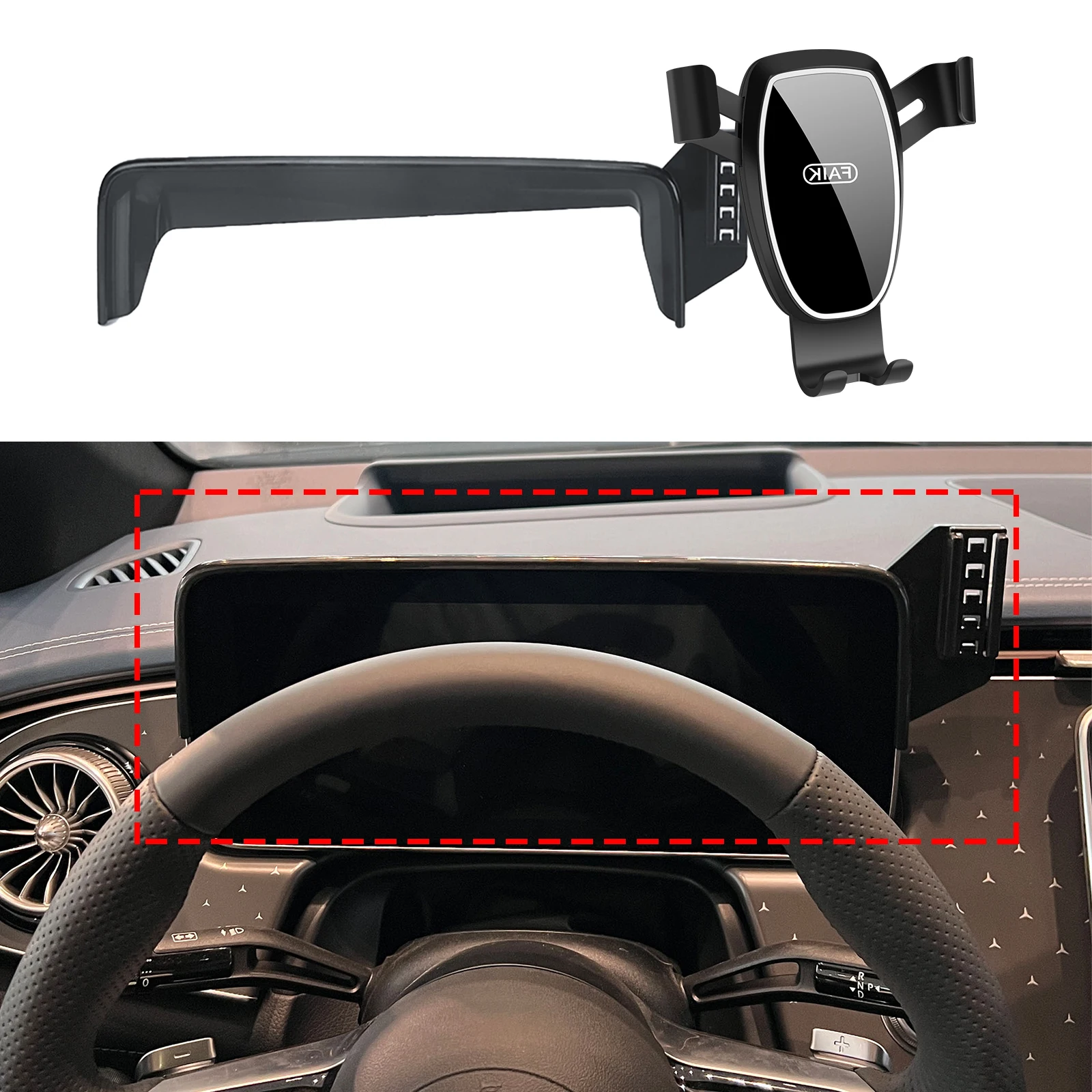 

fit for Mercedes-Benz EQE 2022 2023 2024 2025 Anti-Shake Screen Base Phone Holder Mount Stand ​​ Dedicated Car​​ accessoires
