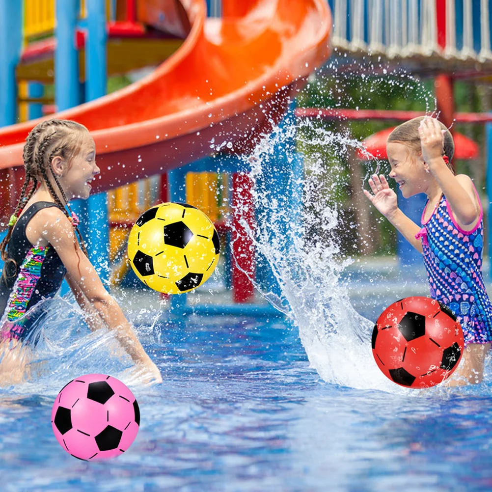 Palloni da calcio per bambini da 10 pezzi Palloni da calcio portatili per bambini Giocattoli da spiaggia Calcio da campeggio Piscina in plastica per bambini