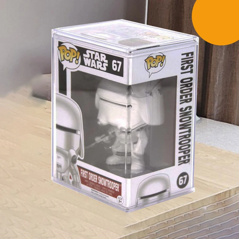 Clear Acrylic Pop Protector Case for Funko POP 4 Inch Figures,Dustproof Acrylic Display Box for Collectibles Vinyl Figures