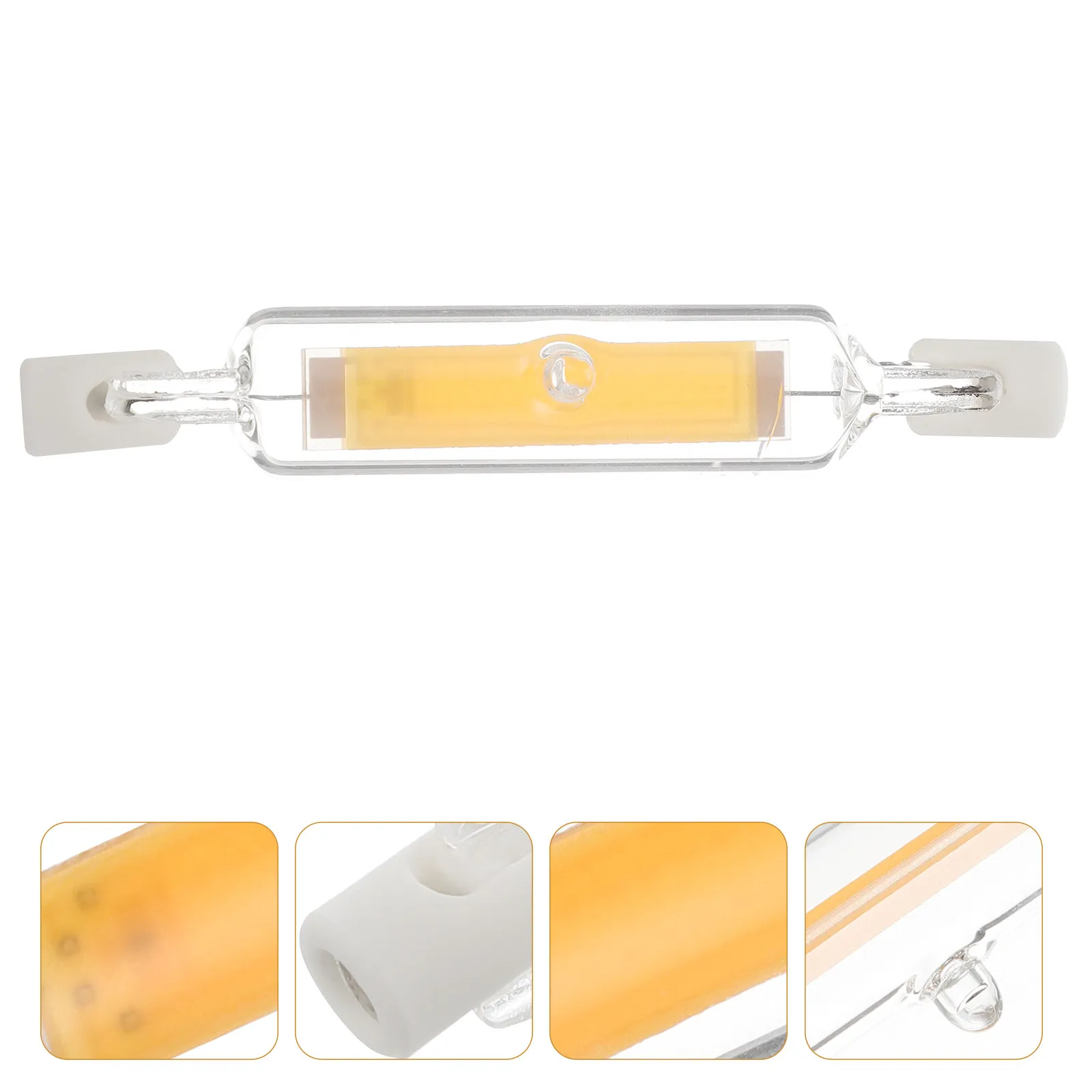 R7s LED Cob Light 220V 78Mm 6W Double Ended Floodlight Halogen Equivalent for Garden Reading Wall Sconce Halogen Lamp