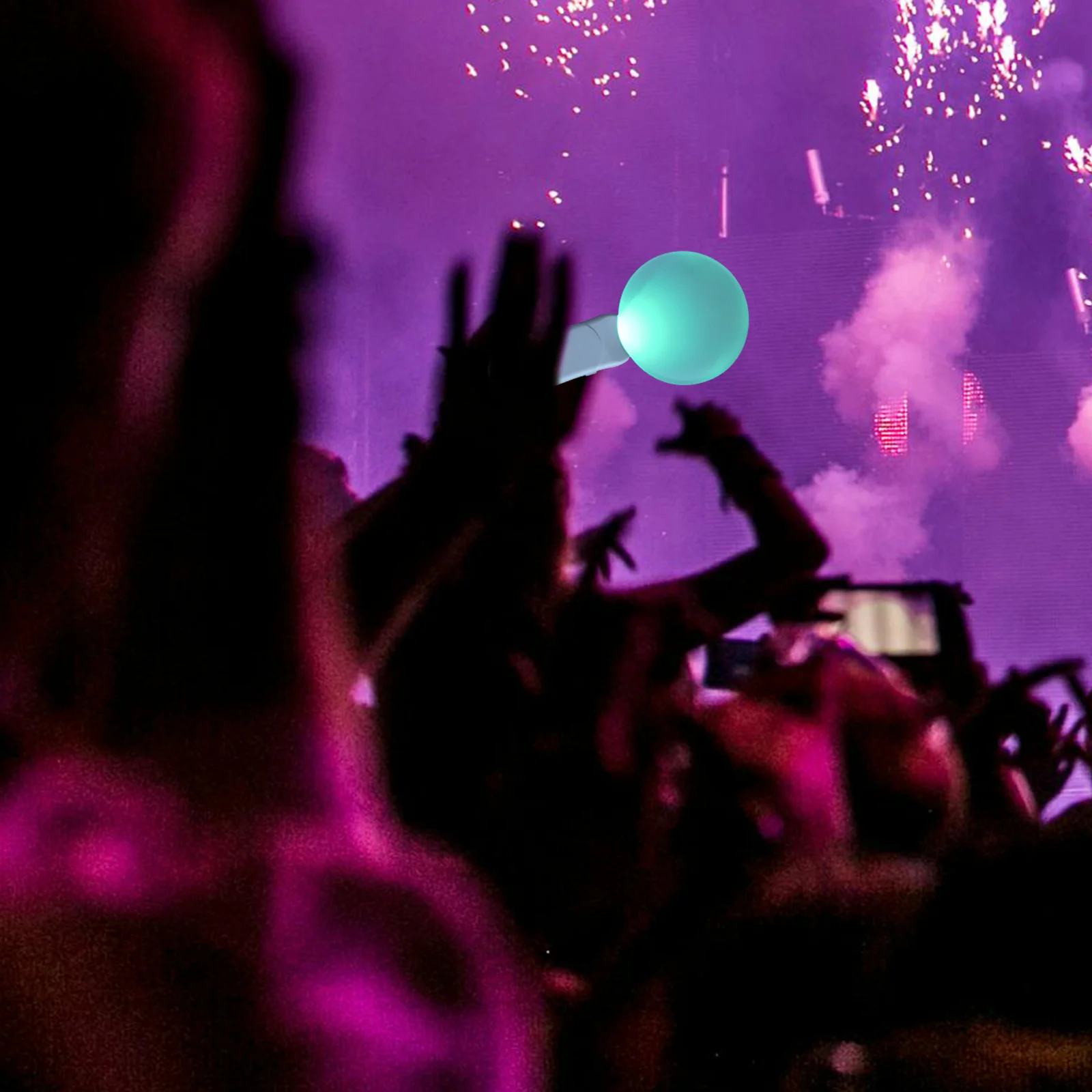 Круглый светодиодный атмосферный свет, сублимационная палочка для поддержки, акриловый лист, панель, вывеска, пустая палочка для размахивания, сделай сам, печать, реквизит для концертной сцены