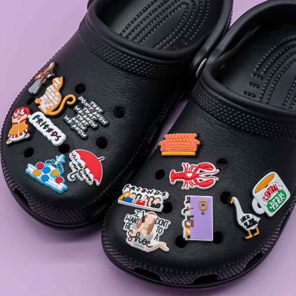 28pcs/set Old Friends Cartoon Series ​for Shoe Charms Accessories for Classic Clog Shoe Decoration Fit Wristband Kids Gifts image 5