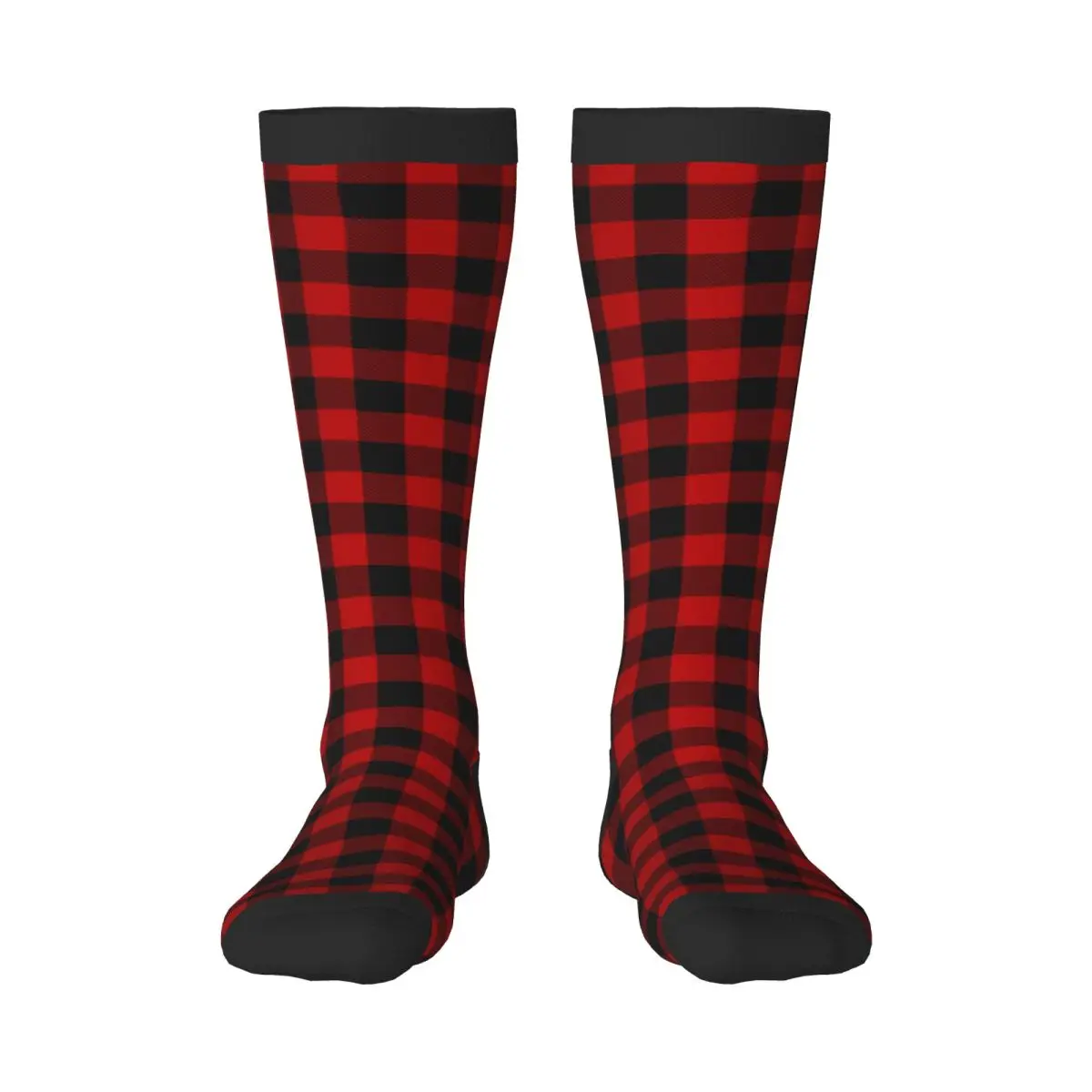 Spring/autumn over the knee socks Lumberjack Plaid school dance long stocking