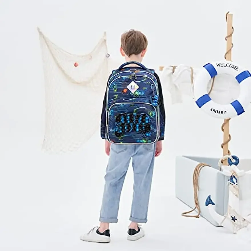 Rucksack für Jungen Schult asche mit Brotdose für Grundschule Kindergarten Kinder Rucksack Set für Jungen Schul rucksack