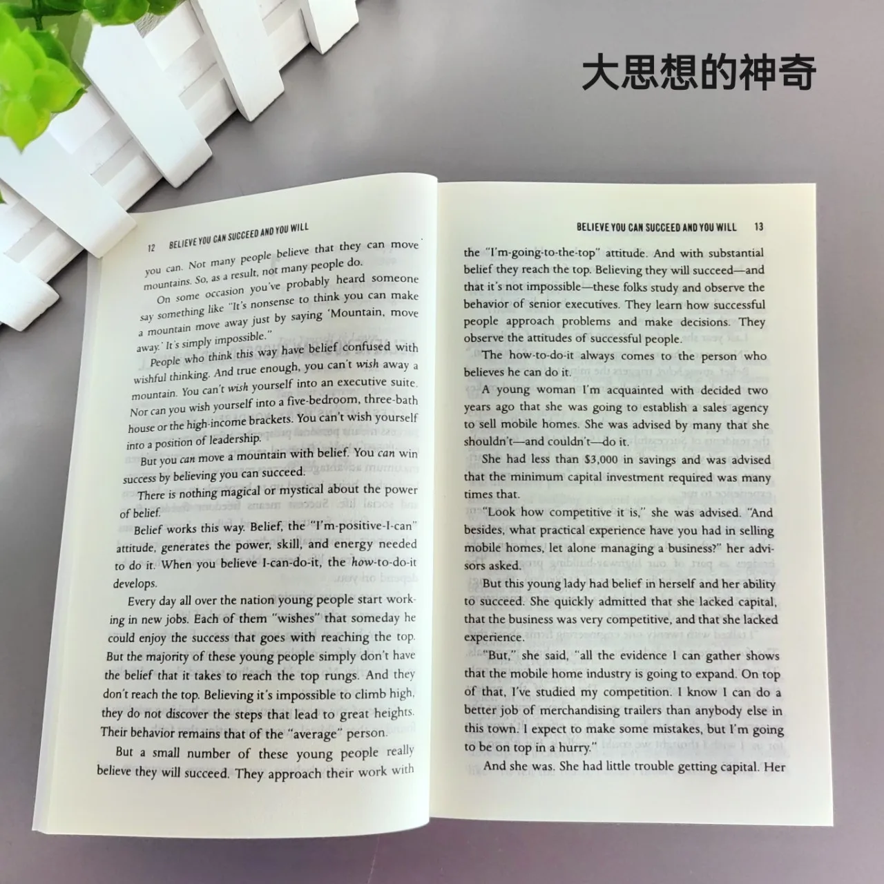 Магия мышления. Большое прованское руководство по успеху. Исчетайте более свинцом. Бестрашно живая счастье. 1959. Английская мягкая обложка.