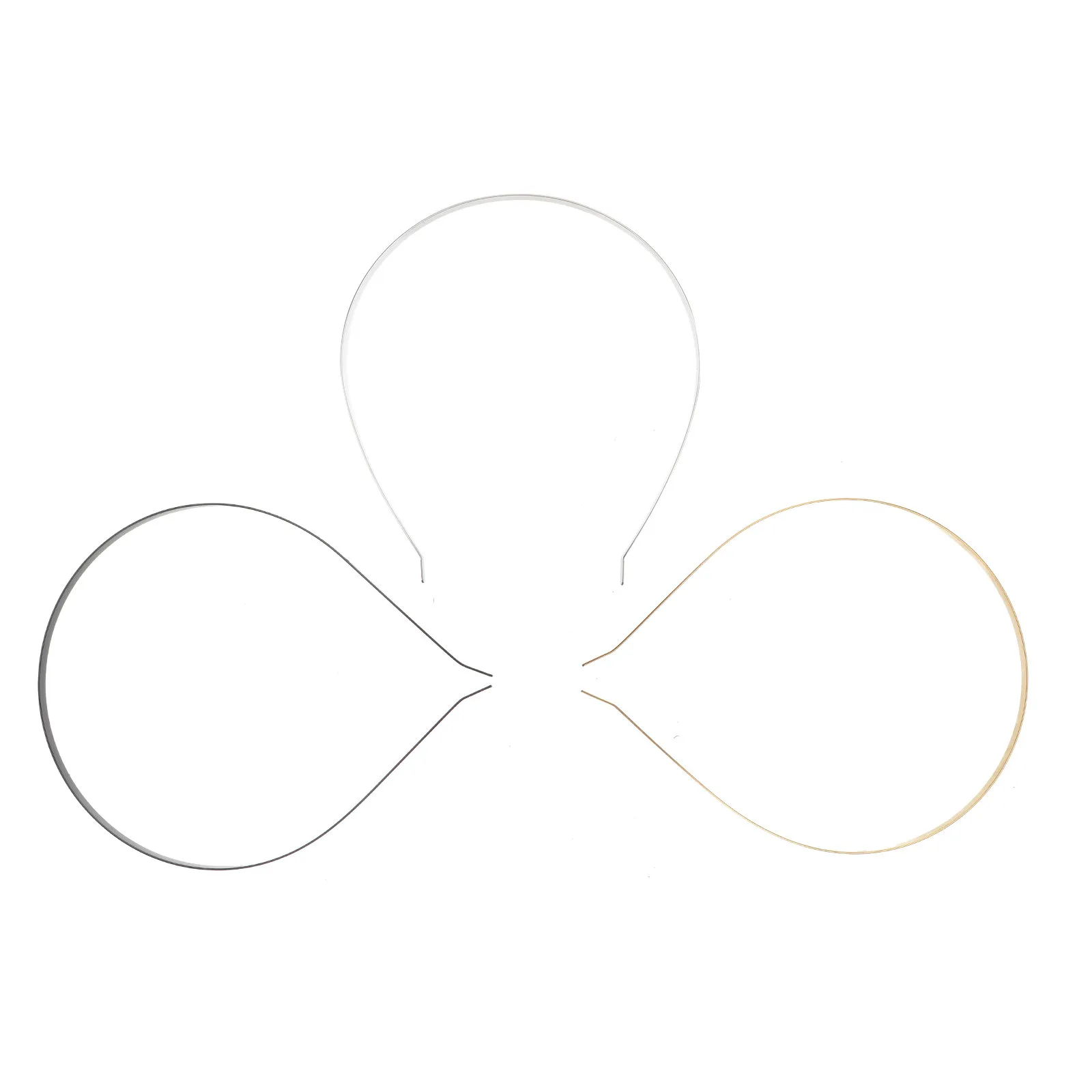 

30 шт. простых металлических ободков для волос для женщин и девочек, черные и золотистые, универсальный размер, аксессуары для волос для вечеринок и на каждый день