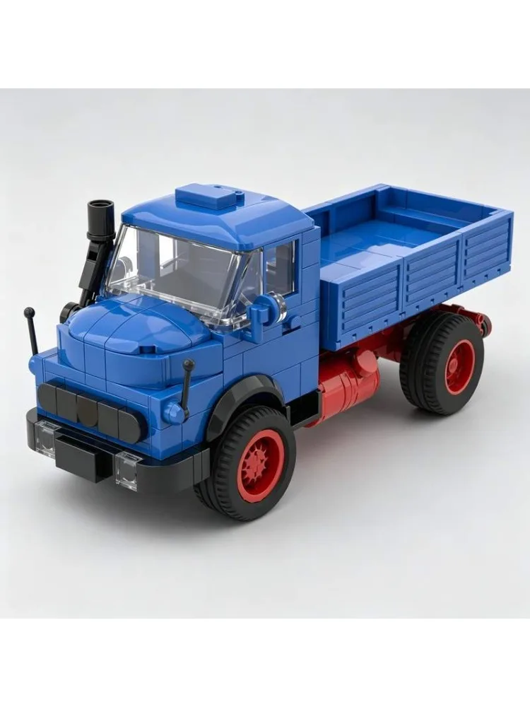 296-teiliger Kurzhauber Muldenkipper MOC Fahrzeugmodell, Technisches DIY-Puzzle, Bausatz-Spielzeug, Sammlerstück, Beliebtes Geschenk