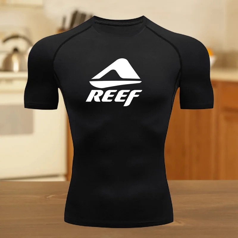 

Men's Compression T-Shirt for Fitness Running Sports Quick-Dry Breathable Short Fit Sleeves Stretchy Fabric for Summer Workouts