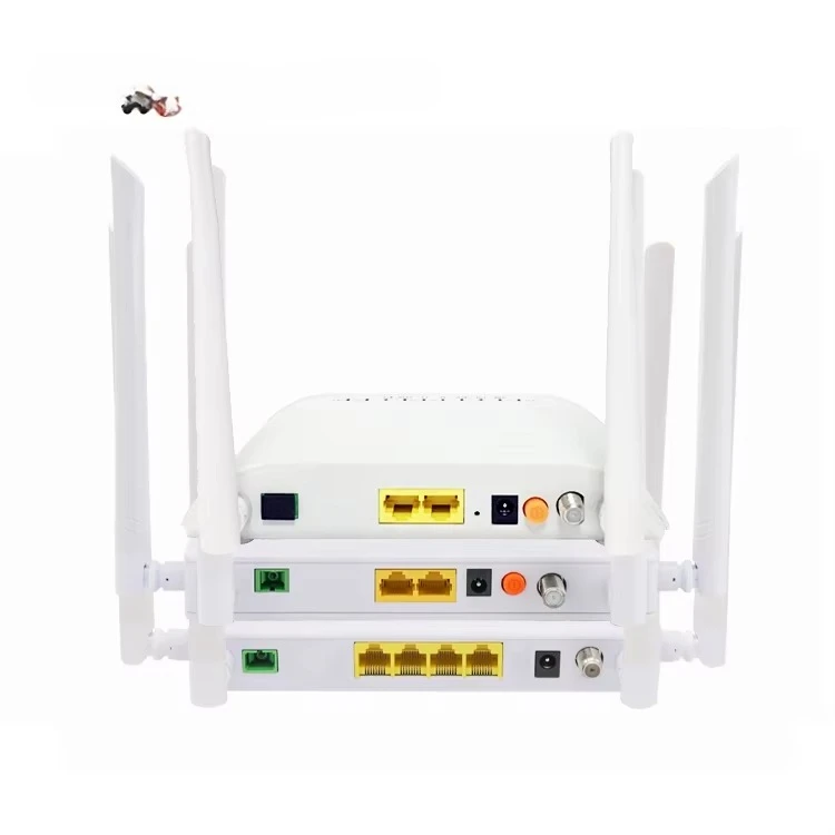 CATV 2GE 1FE WIFI AC1200 ONT GPON EPON 4GE Dual Band 1200Mbps Vsol RF CATV Wifi5 XPON ONU