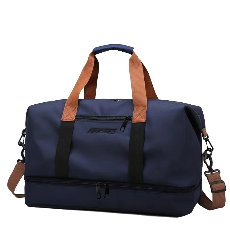 Hochwertige Oxford-Reisetasche, tragbare Sporttasche mit abnehmbarem Riemen für Wochenendreisen, Sport- und Geschäftsreisen. – Detail 5