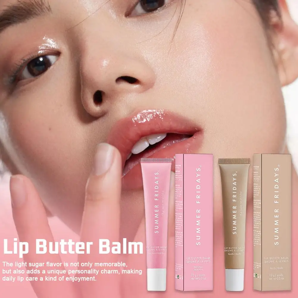 2pcs Summer Fridays Lip Balm Deep Moisturizing Glaze Smoothing Lip Lines Long-Lasting Nourishment Lip Balm,Daily Makeup Lip Care