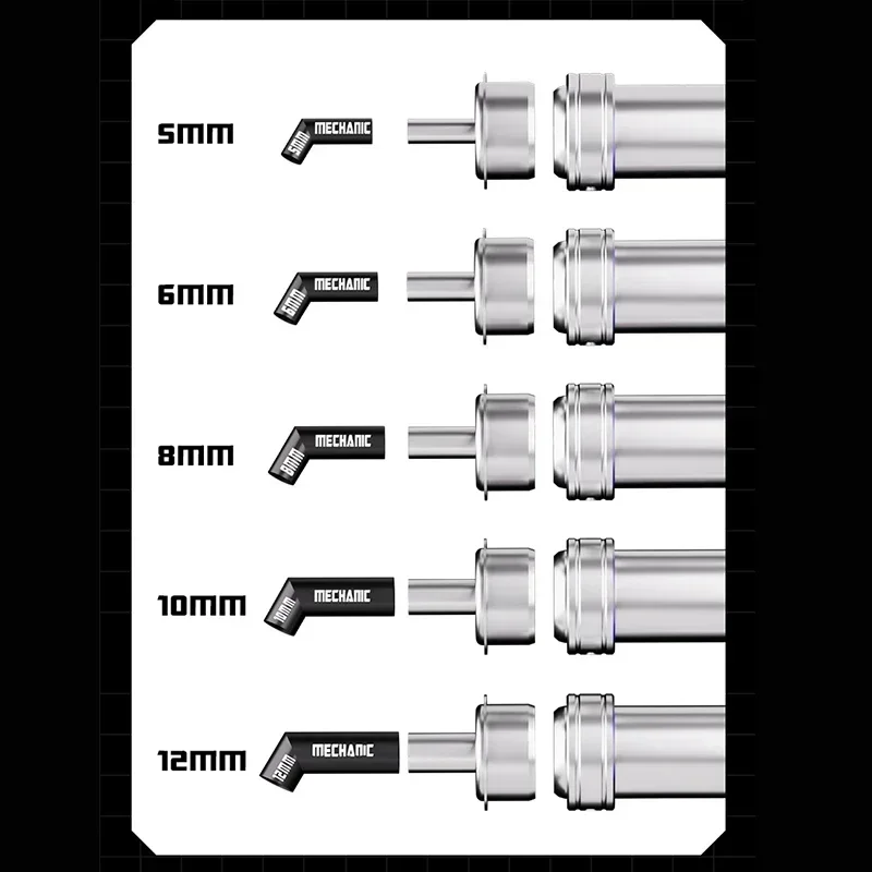 MECHANIC 861 Diagonal Air Nozzle 5 6 8 10 12 mm Oblique blow Nozzle Even Heating Tools For PCB Welding Repair Nozzle