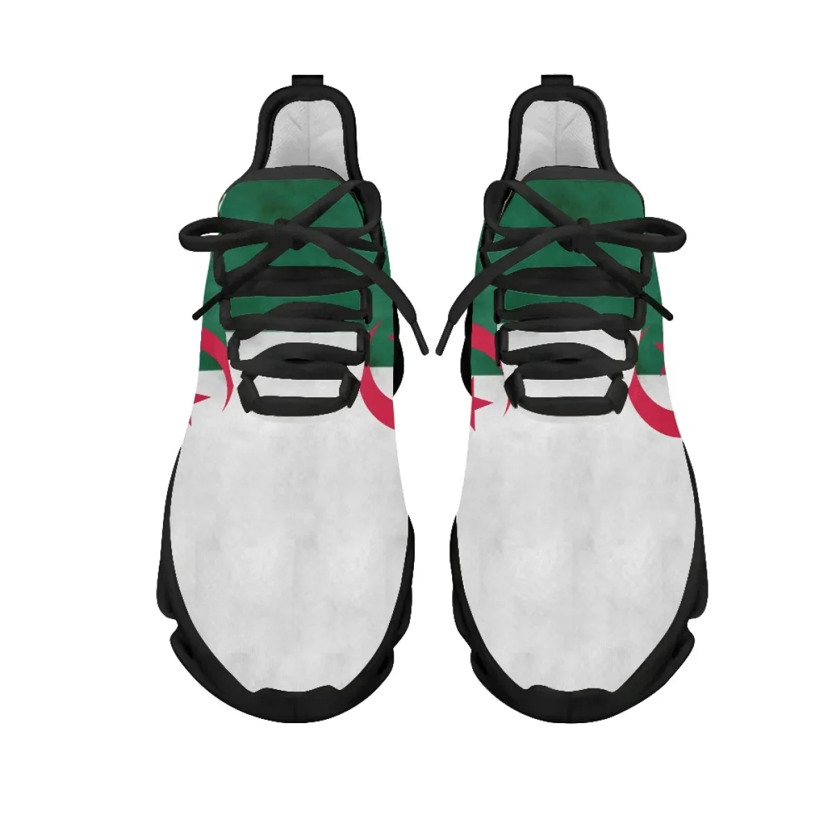 Flag of Algeria Design Flat Casual Women Shoes Lace Up Fashion Sneakers Wlaking Shoes Female Beach Footwear Zapatos