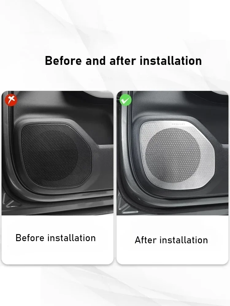 4 قطعة/المجموعة غطاء مكبر الصوت باب السيارة الصوت الغطاء الواقي ل BYD صيغة ليوبارد التيتانيوم 3 أربعة أبواب المتكلم الإطار الزخرفية