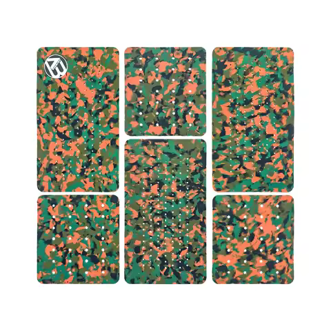 Surfboard Traction Pad with 3M Adhesive 6pcs EVA Tail Front Pad Surfing Anti-slip Longboard Shortboard Snowboard SUP Deck Pad