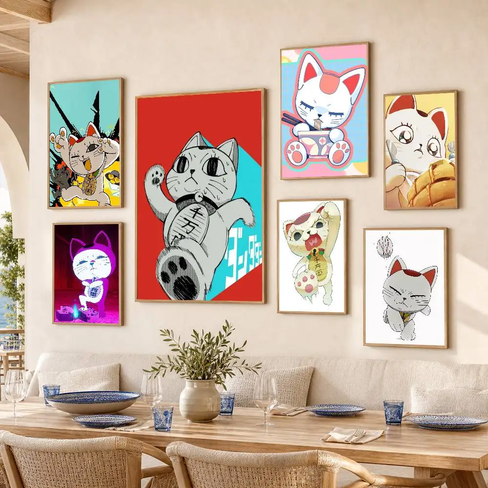 T-Turbo Granny  Poster Self-adhesive Art Waterproof Paper Sticker Coffee House Bar Room Wall Decor