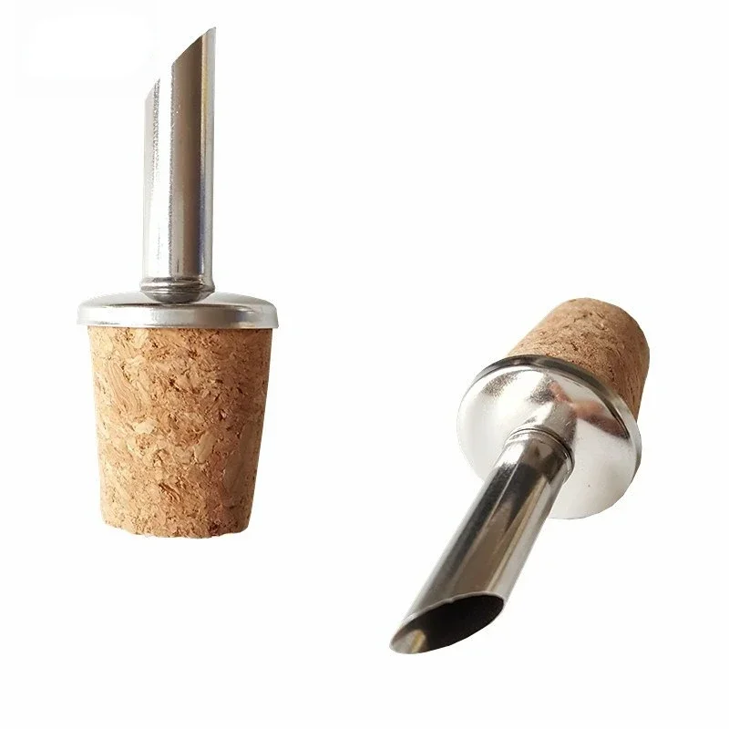 1/3 Pcs Bottle Wooden Cork Stopper Dry Red Wine Pourers Oil Beer Champagn Flask Bottle Spout Plug Household Cellar Bar Tools 6cm