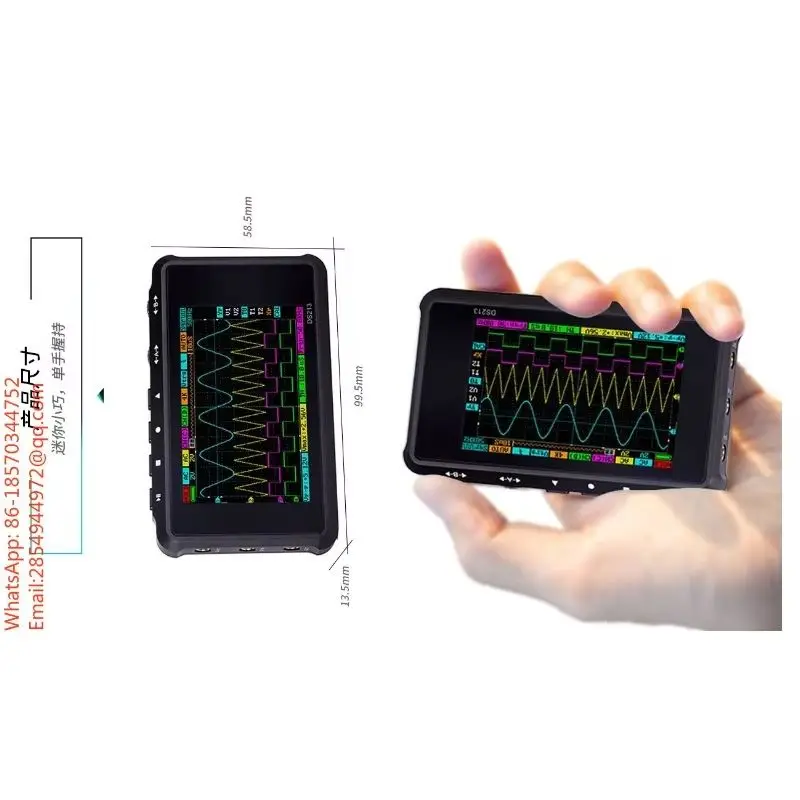 2026    DS213 Handheld Digital Storage Oscilloscope Handheld Small Mini Portable Oscilloscope Four-channel Car Maintenance